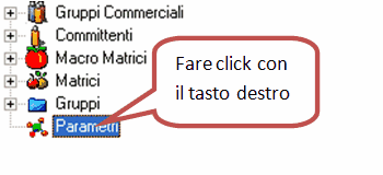 creare parametro